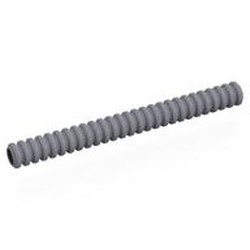 LEGO part 78c09 Hose, Ribbed 7mm D. 9L / 7.2cm in Silver Metallic/ Flat Silver