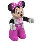 Duplo Figure Minnie Mouse with White Shirt, Bright Pink Collar, Buttons, with Dark Pink Legs