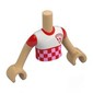Minidoll Torso Boy with Warm Tan Arms and Hands with print
