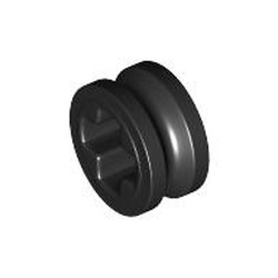 LEGO part 32123b Technic Bush 1/2 Smooth with Axle Hole Semi-Reduced in Black