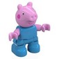 Duplo Figure Child, Pig with Dark Pink Cheeks, Small Smile, Hearing Aid print (George Pig)