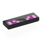 Tile 1 x 3 with Pixelated Magenta, Bright Pink print