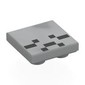Tile Special 2 x 2 Inverted with Pixelated Ghast Face, Frown print
