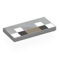 Tile 2 x 4 with Pixelated Face, White/Black Eyes, Dark Tan Nose print