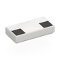 Tile 1 x 2 with 2 Black Squares print