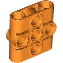 LEGO part 39793 Technic Connector Beam 3 x 3 in Bright Orange/ Orange