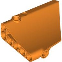 LEGO part 6606 Technic Panel Fairing #43 5 x 7, Side B Inverted in Bright Orange/ Orange