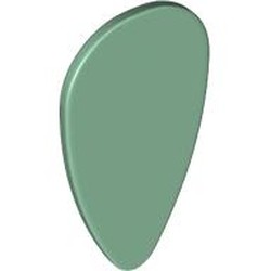 LEGO part 2586 Shield Ovoid [Plain] in Sand Green