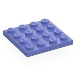 LEGO part 3031 Plate 4 x 4 in Blue Violet