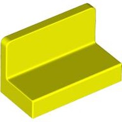 LEGO part 4865b Panel 1 x 2 x 1 [Rounded Corners] in Vibrant Yellow