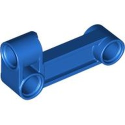 LEGO part 11455 Technic Pin Connector Perpendicular 2 x 4 Bent - Beam with 90 Hole Ø 4.8 in Bright Blue/ Blue