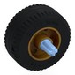 Wheel 18 x 14 with Pin Hole, Fake Bolts and Shallow Spokes With Black Tyre, Pin with Axle