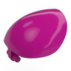 LEGO part 1686 Large Figure Shoulder Cover, Armor, Round, Smooth with Bar in Bright Reddish Violet/ Magenta