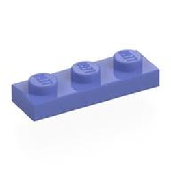 LEGO part 3623 Plate 1 x 3 in Blue Violet