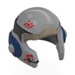 Helmet Rebel with Cheek Protectors (Star Wars) with Dark Tan Visor, Dark Blue/Black Bands, Red Markings print