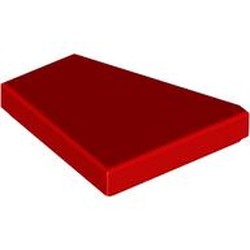 LEGO part 7829 Wedge Tile 2 x 2 Right in Bright Red/ Red
