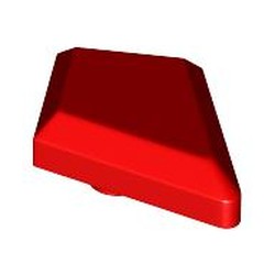 LEGO part 35649 Tile Special 1 x 2 Diamond Plain in Bright Red/ Red