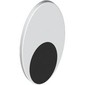 Shield Ovoid with Grip with Black Oval (Eye) print