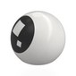 Technic Ball Joint with Black Eye, White Square Pupils (Brickheadz) print