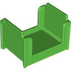 LEGO part 4886 Duplo Bed, Bunk in Bright Green