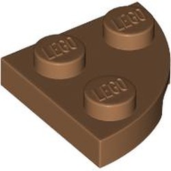 LEGO part 7904 Plate Round Corner 2 x 2 in Medium Nougat