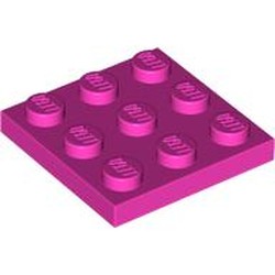 LEGO part 11212 Plate 3 x 3 in Bright Purple/ Dark Pink