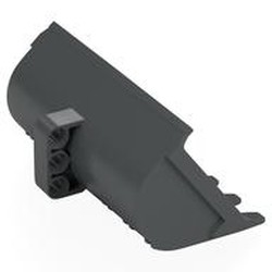 LEGO part 28216 Technic Digger Bucket / Shovel 7 x 10 x 5 with 4.85 Hole in Dark Stone Grey / Dark Bluish Gray
