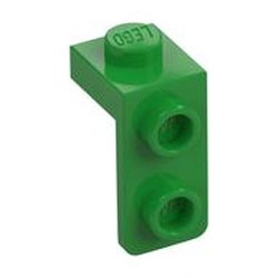 LEGO part 79389 Bracket 1 x 1 - 1 x 2 in Bright Green