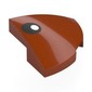 Brick Round Corner, Curved 2 x 2 x 2/3 Quarter Circle with Black Eye, White Pupil print