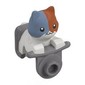 Creature Head, White Cat on Motor Cycle with Sand Blue/Dark Orange Head