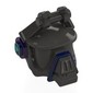 Mask, Robot Wolf with Dark Blue Stripe, Dark Purple/Dark Turquoise Ears (DJ Yonder)