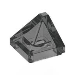 LEGO part 7826 Slope 30° 1 x 1 x 2/3 Double Corner in Trans-Black