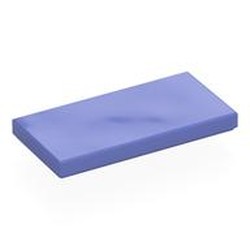 LEGO part 87079 Tile 2 x 4 with Groove in Blue Violet