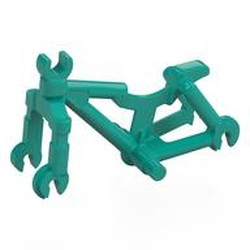 LEGO part 5554 Bicycle Frame Wide, Clip for Steer in Bright Bluish Green/ Dark Turquoise