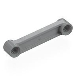LEGO part 7684 Technic Link 1 x 6 x 2 Angled, Bent, Double in Medium Stone Grey/ Light Bluish Gray