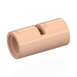 LEGO part 62462 Technic Pin Connector Round [Slotted] in Light Nougat