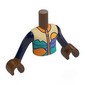 Minidoll Torso Boy with Reddish Brown Arms and Hands with print