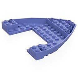 LEGO part 47404 Boat Hull Section, Brick 10 x 12 x 1 with 4 x 6 Cutout in Blue Violet