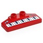 Duplo Rear Spoiler 2 x 4 x 1 / 2 with Piano / Keyboard print