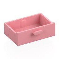 LEGO part 4536 Cupboard 2 x 3 Drawer in Warm Pink