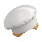 Hair and Hat, Chef, Ochre Yellow Hair with Bun Pattern