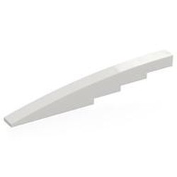 LEGO part 7236 Slope Curved 1 x 12 x 1 2/3 with Cutouts in White
