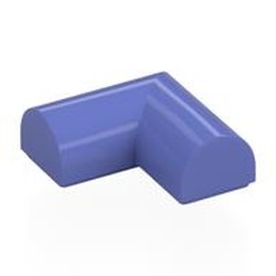LEGO part 79757 Brick Curved 2 x 2 x 2/3 Double, Corner, No Studs in Blue Violet