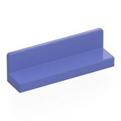 LEGO part 15207 Panel 1 x 4 x 1 with Rounded Corners [Thin Wall] in Blue Violet