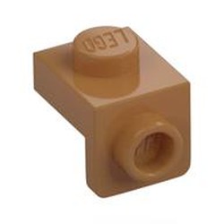 LEGO part 36841 Bracket 1 x 1 - 1 x 1 in Medium Nougat