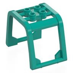 LEGO part 64450 Roll Cage 6 x 4 x 3 1/3 in Bright Bluish Green/ Dark Turquoise
