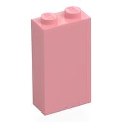 LEGO part 22886 Brick 1 x 2 x 3 with Bottom Stud Holder in Warm Pink