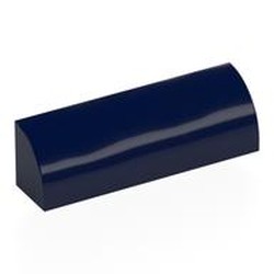 LEGO part 5849 Brick Curved 1 x 4 x 1 in Earth Blue/ Dark Blue
