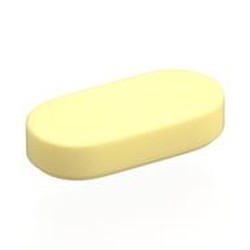 LEGO part 1126 Tile Round 1 x 2 in Cool Yellow/ Bright Light Yellow