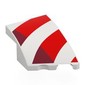 Slope Curved 3 x 2 with Stud Notch Right with Red/Dark Red Waving Flag Stripes print